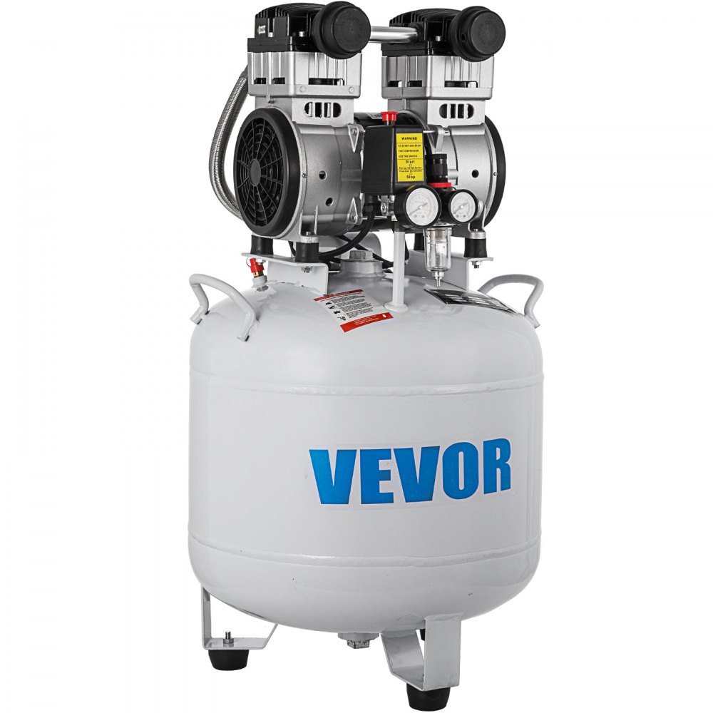 Flüster Kompressor ölfrei Luftkompressor 45l Wärmeableitung Elektromagnetventil