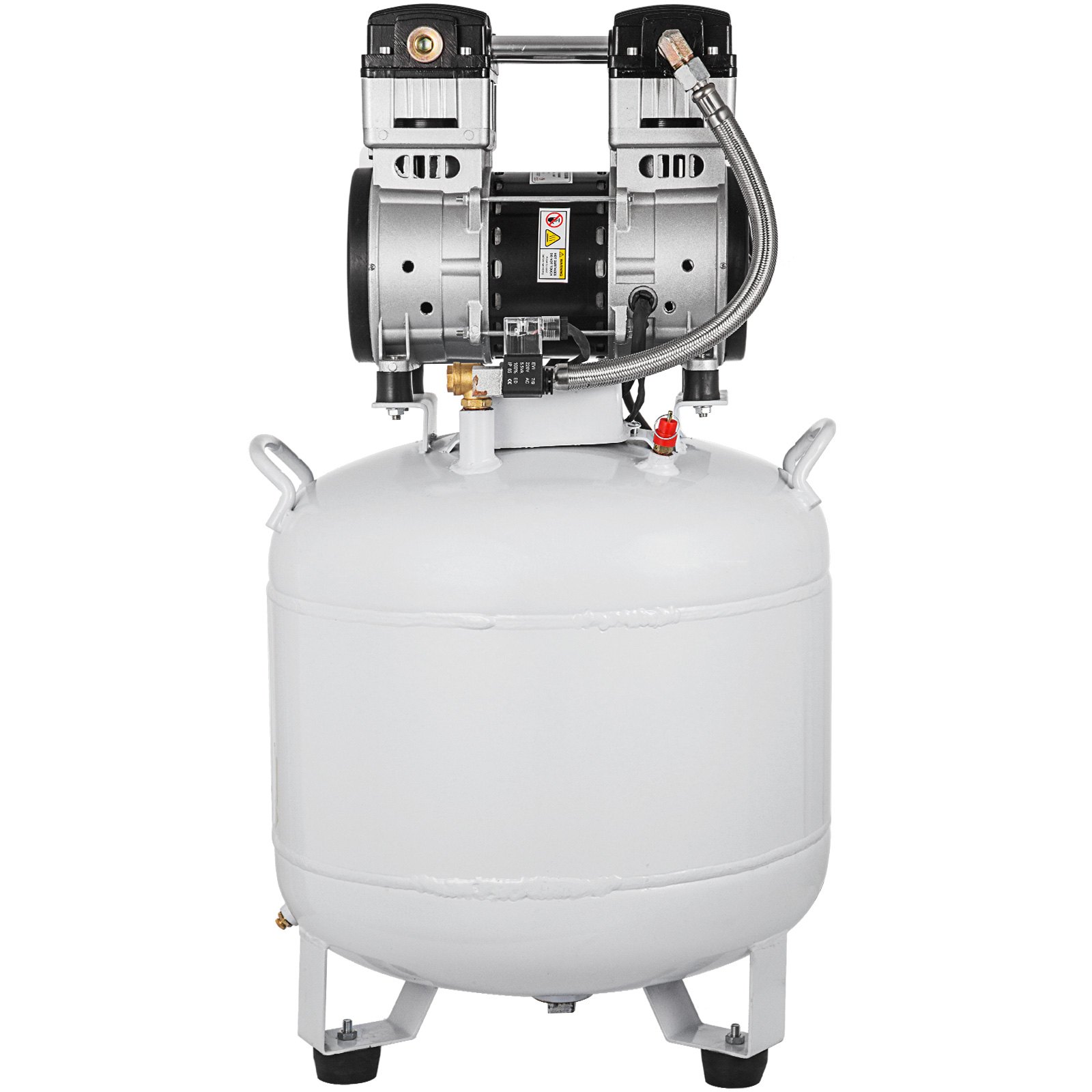 Flüster Kompressor ölfrei Luftkompressor 45l Wärmeableitung Elektromagnetventil
