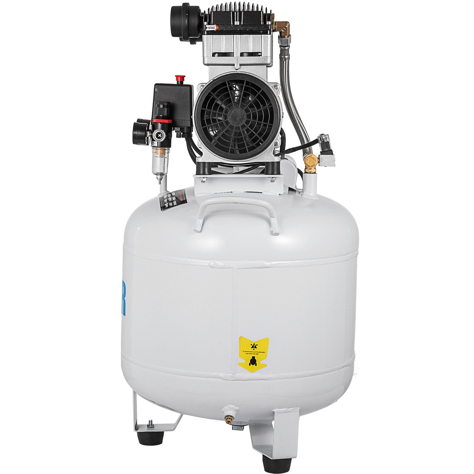 Flüster Kompressor ölfrei Luftkompressor 45l Wärmeableitung Elektromagnetventil