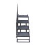 VEVOR Dog Stairs for Car, 4 Steps Extra Wide Foldable Dog Ramp for Large Dogs with Non-Slip Rug Surface, Portable Lightweight Pet Ladder for Car, SUV, Truck, High Beds, Sofas, Support up to 181 kg