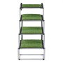 VEVOR Dog Stairs for Car, 4 Steps Extra Wide Foldable Dog Ramp for Large Dogs with Non-Slip Surface, Portable Lightweight Pet Stairs Ladder for Car, SUV, Truck, High Bed, Sofa, Support up to 91 kg