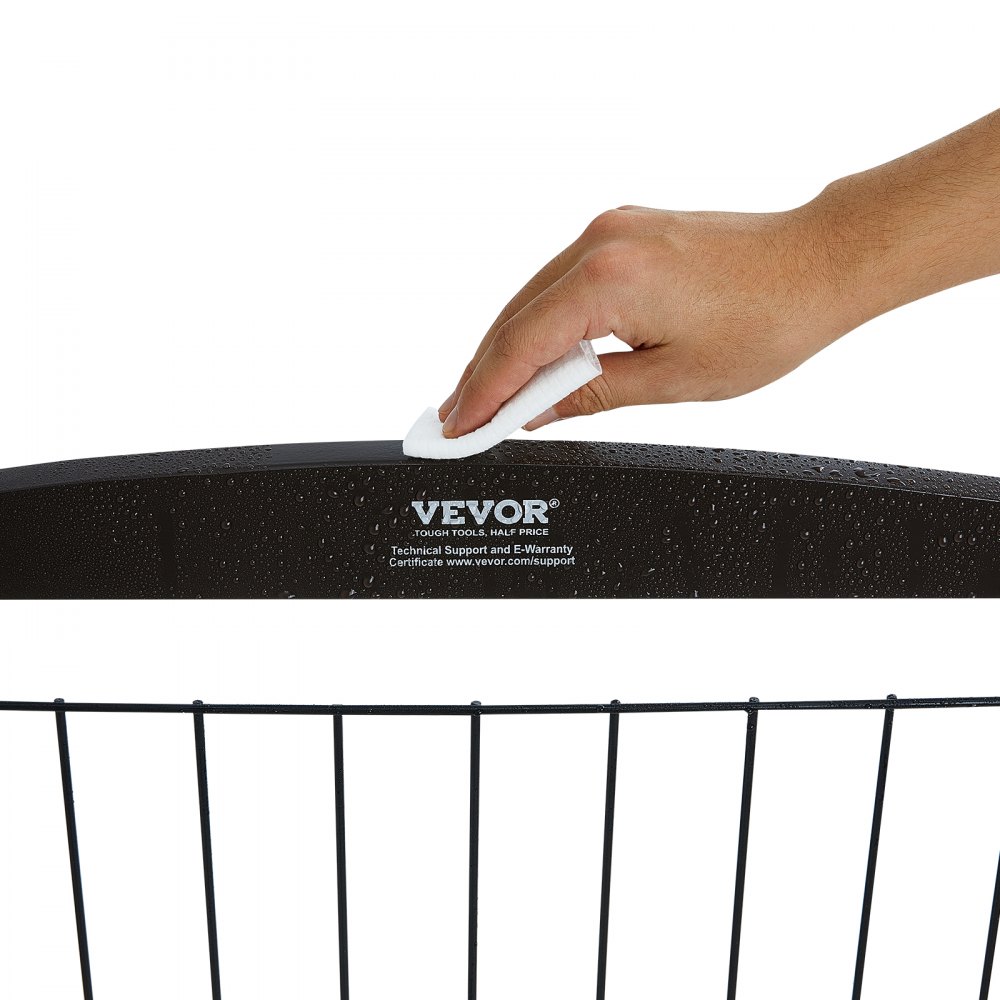 VEVOR Freistehendes Hundetor, Haustiertor, 610 x 813 mm Türschutzgitter 4-Platten-Faltbares Hundetor für Breite & Schmale Durchgänge, Erweiterbare Klappbare Hundebarriere, Braunes Treppenschutzgitter