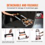 VEVOR Sackkarre Klappbar 140kg Transportkarre aus Aluminiumlegierung und Kunststoff Stapelkarre mit verstellbarem Griff 900-1109mm Faltbarer Trolley inkl. Bindeseil kompakte Größe zum Verstauen