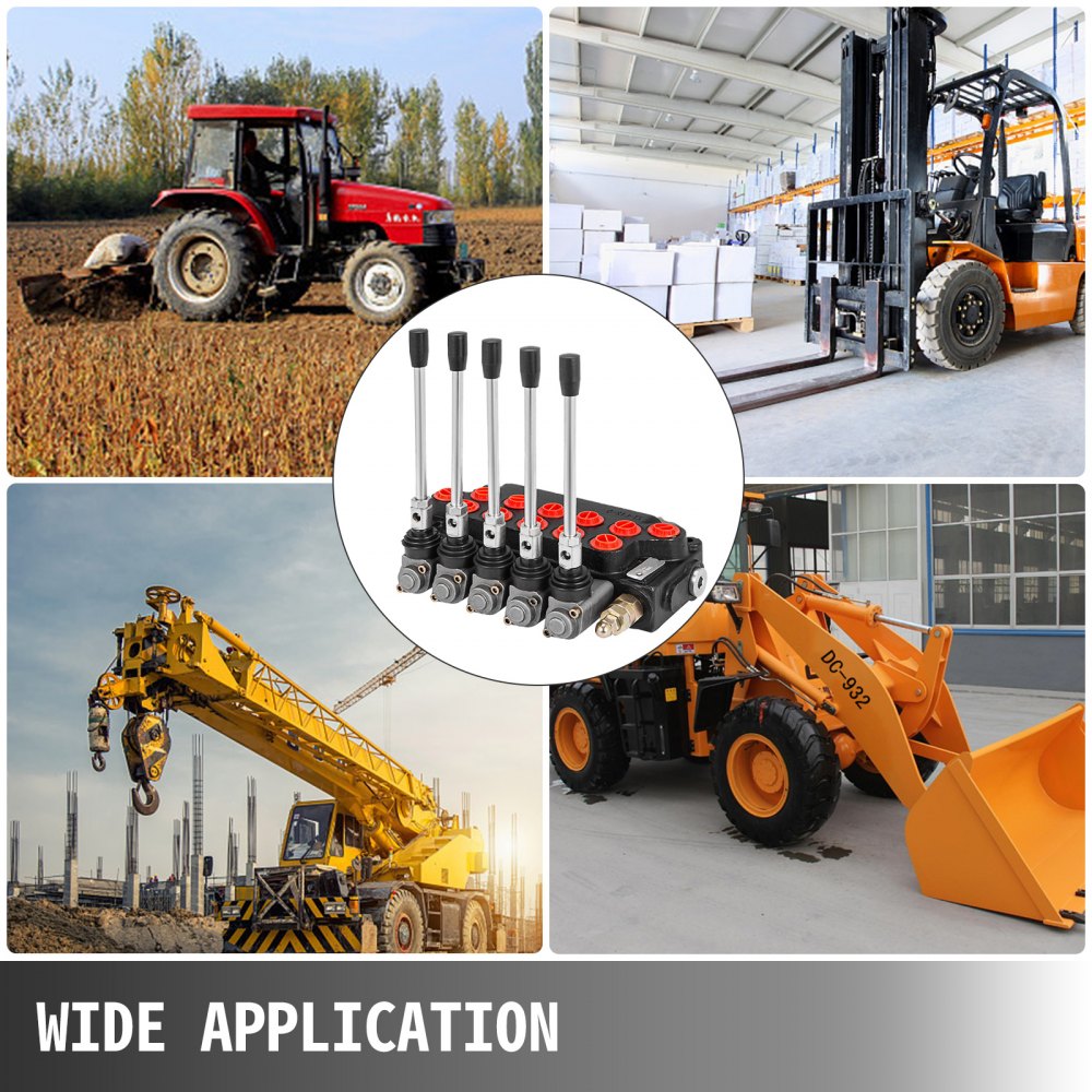 Hydraulikventil, Handsteuerventil 5 Fach 40 L / Für Doppelwirkende Zylinder