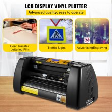 VEVOR 14 Zoll Vinyl Schneideplotter Vinyl Schneideplotter 350 mm Slogan Schneideplotter Desktop Maschine mit der Software, Schneideplotter