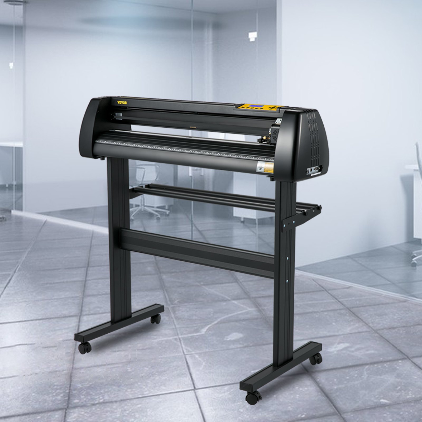 VEVOR Vinyl-Schneidemaschine, 720 mm Papierzufuhr-Schneideplotter-Paket, Vinyldrucker mit einstellbarer Kraft und Geschwindigkeit, LCD-Display, Windows-kompatibles Schilderherstellungsset