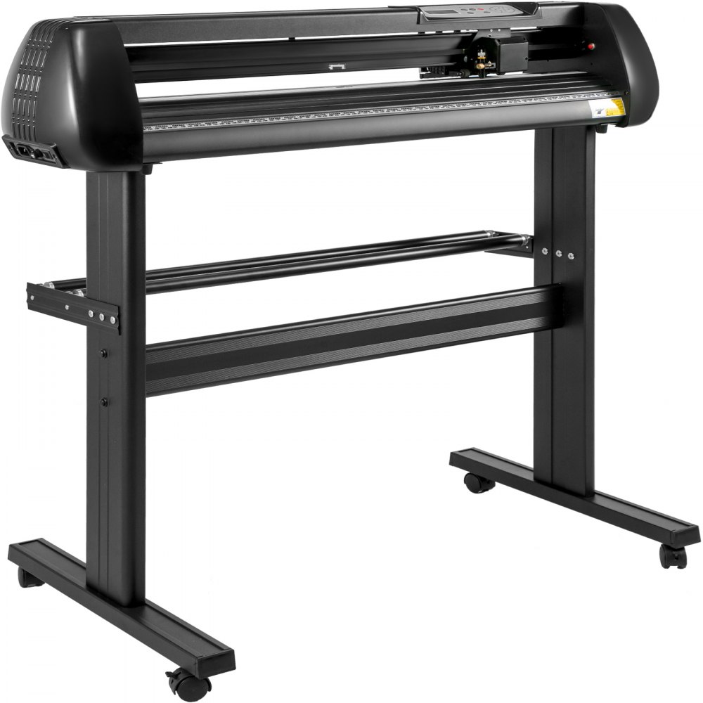 VEVOR Schneideplotter, Plottermaschine Max. 720 mm Papiervorschub, Vinyl Schneideplotter, Folienplotter, Vinyl Schneideplotter Maschine, Schnittgenauigkeit 0,01 mm, Hobby Plotter, 3 Klingen Inkl.