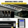 VEVOR 720mm Vinyl Cutter Plotter Maschine Dunkel Vinyl Schneideplotter 630 mm Schneidbreite Cutting Plotter Device Schneider Plotter mit Ständer