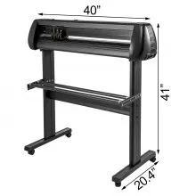 VEVOR Schneideplotter 870 mm Folienschneider Vinylschneidemaschine, Plotterschneider, Max. Schneidbreite 780 mm, Schnittdruck 500g, Geschwindigkeit 800 mm/s, Hobbyplotter Speicher 128K-2M, Signmaster