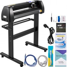VEVOR Vinyl Schneideplotter Max. Einzug 720 mm Folienschneider Schrittmotor 800 mm/s Plottermaschine Schnittstärke Max. 3 mm, Folienplotter mit Klingenhalter, Vinylschneider mit Signcut & Signmaster