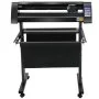 VEVOR Vinyl Cutting Plotter, Max. Paper Feed 720 mm, Vinyl Cutting Force 500 g, Plotter Cutter with Optical Eye, Signmaster Software, Stepper Motor, Semi-Automatic Plotter with Stand