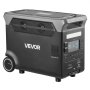VEVOR tragbare Powerstation 3600 W, 3840 Wh, Solargenerator mit 10 Ausgangsanschlüssen, 6 einstellbarer Eingangsleistung, LiFePO4-Batterie-Backup (Solarpanel NICHT im Lieferumfang enthalten)