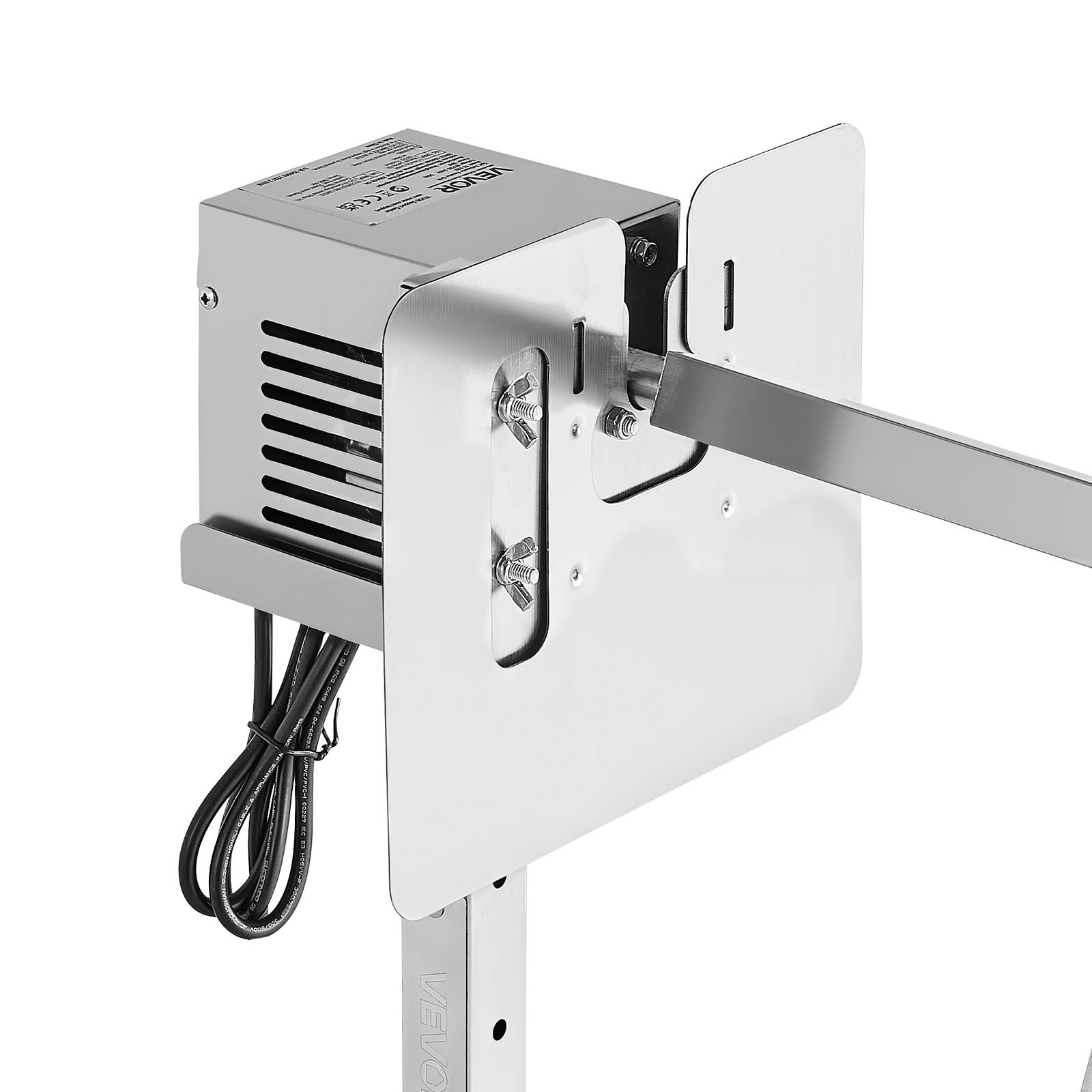 VEVOR Spanferkelgrill Lammgrill Spießbratengrill 1321 mm Rotisserie-Grill AC 220-240 V, 8-stufiges elektrisches Rotisserie-Grill-Set mit 60 kg Tragkraft, 38 W Motor Grillset für Partys