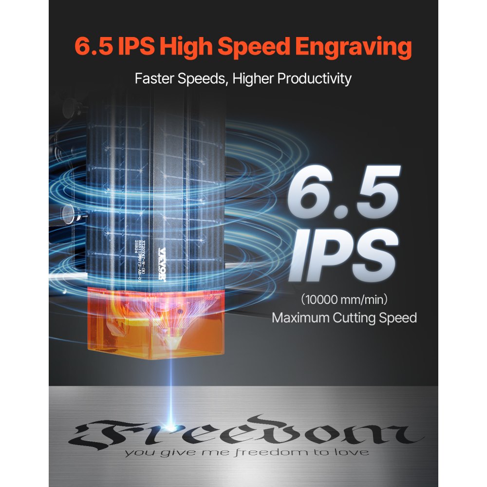 VEVOR Lasergravierer, 20 W Leistung, Laser Graviermaschine, 35x40 cm Arbeitsbereich, 10000 mm/min Bewegungsgeschwindigkeit, Komprimierter Punkt mit Augenschutz, für Holz, bestimmte Metalle