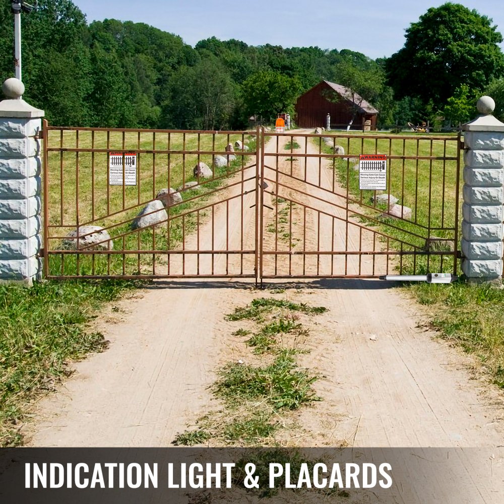 VEVOR Garagentoröffner Max 250 kg Flügeltorantrieb 5 m Torantrieb Hoftor Schwingtor Antrieb Flügeltor-Antrieb Torantrieb mit Endschaltern Gelenkarmen