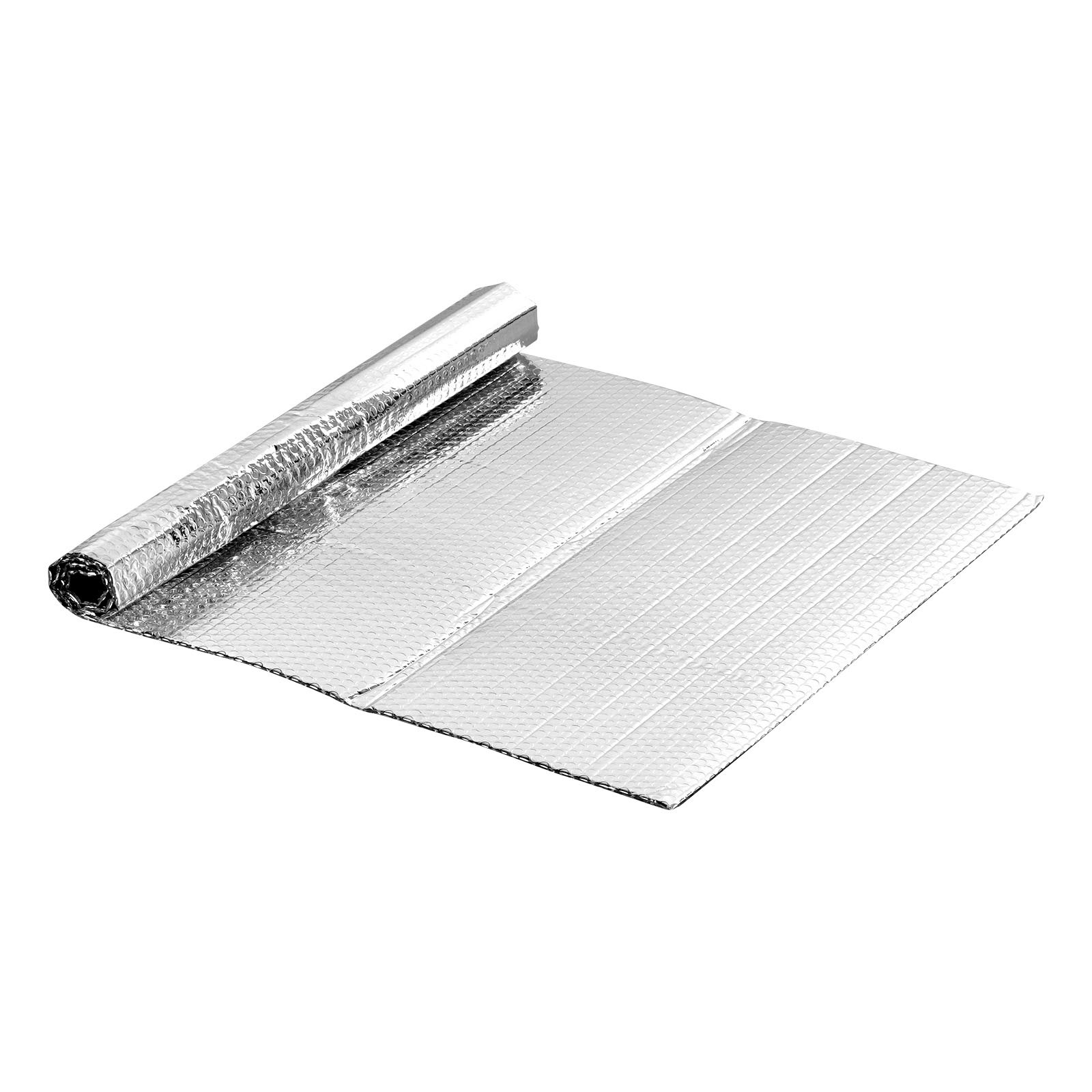 VEVOR Reflexionsfolie, 16 Stück, 6 mm Isolierfolie aus Aluminiumfolie, 61x122 cm, zweilagiger wärmereflektierender Luftpolsterschutz, Wärmedämmrollen für Garagentor, Fenster, Wohnmobildach