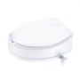 VEVOR Toilettensitzerhöhung Erhöhter Toilettensitz, 10 cm, 136 kg Tragkraft, Universelle Toilettensitzerhöhung, Schraubstangenverriegelung, mit Toilettensitz, für Behinderte, Patienten, Schwangere