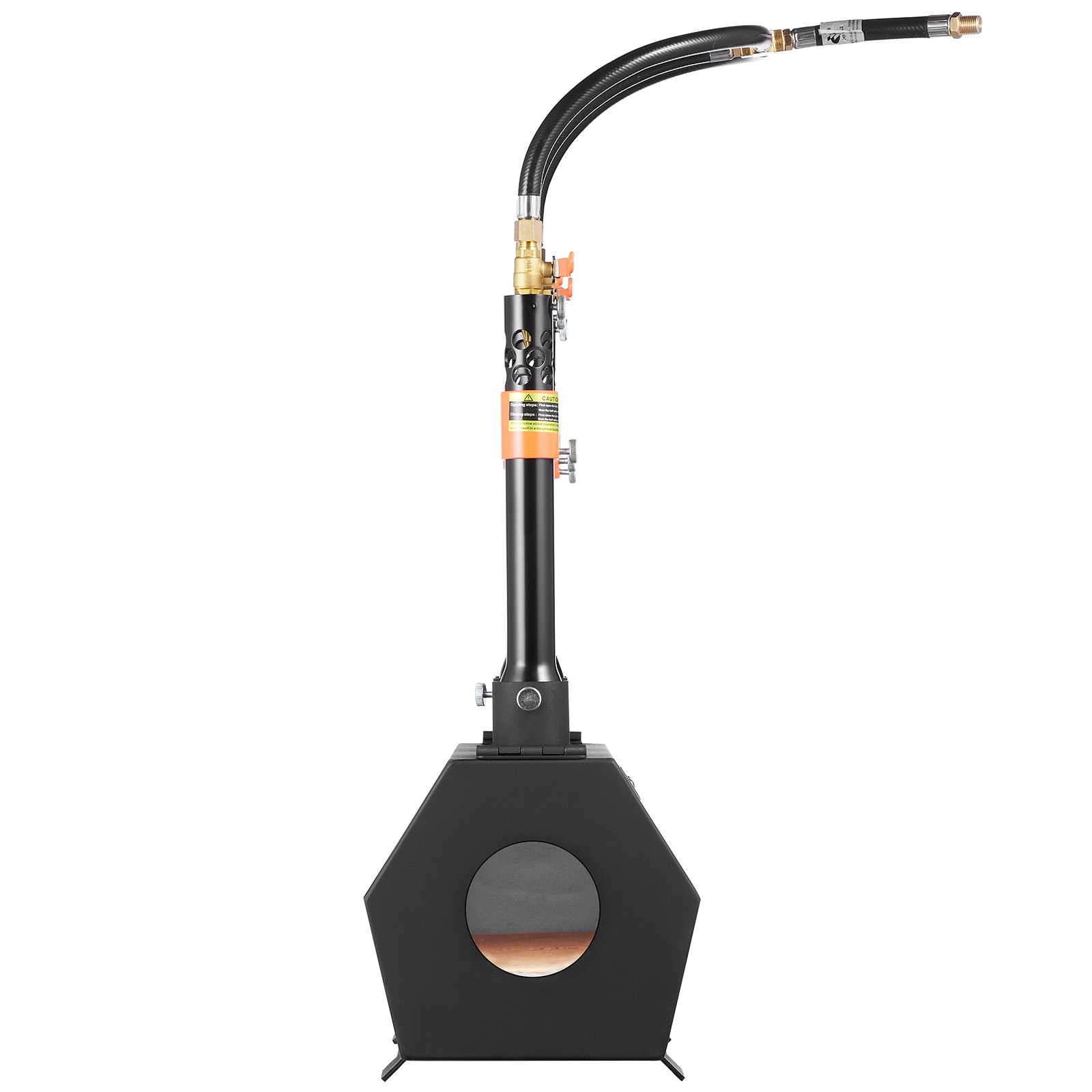 VEVOR Portable Propane Forge, Farrier's Forge with 3 Burners, 1427℃ Gas Forging Furnace for Tool and Knife Making, Hexagonal Gas Forging Tools and Equipment Made of Cold Rolled Steel