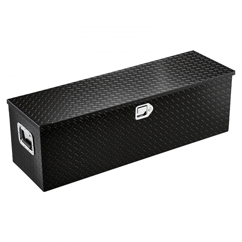 VEVOR 1219 x 381 x 381 mm Werkzeugkasten für Lkw-Ladefläche, Abschließbar 177 L Truckbox Werkzeugbox Aufbewahrungs-Werkzeugkasten, 50 kg Tragfähigkeit Werkzeugkiste Organizer für Wohnmobil, PKW usw.