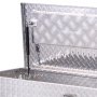 VEVOR Werkzeugkasten aus Aluminium für die Ladefläche mit seitlichem Griff & Schlossschlüsseln, Aufbewahrungs-Werkzeugkiste für Anhänger Pickup Wohnmobil (1244,6 x 381 x 381 mm) Silber