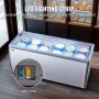 VEVOR 567L Kommerzielle Eisvitrine Gelato-Tauch-Gefrierschrank Eiscreme-Vitrine