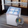 VEVOR 158L Kommerzielle Eisvitrine Gelato-Tauch-Gefrierschrank Eiscreme-Vitrine