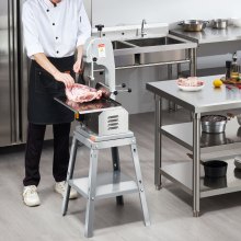 VEVOR Fleischbandsäge Knochensäge 850W Knochenschneidemaschine Aluminium