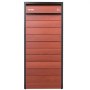VEVOR Package Delivery Box for Outside 1120 mm Large Metal Parcel Drop Box, for Porch, Curbside & House Storage, Lockable Anti-Theft Waterproof Weatherproof, Secure Mailbox for Outdoor, Black & Brown