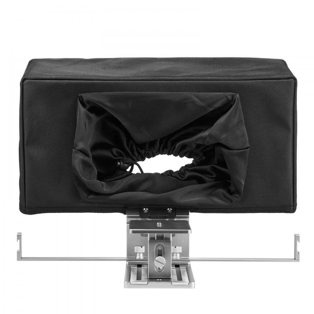 VEVOR Teleprompter, 16" Aluminiumlegierung, Standgerät, mit einstellbarem Winkelspektroskop, Fernbedienung, kompatibel mit iOS/Android, für Kamera, Tablet, Smartphone, Videoaufzeichnung/Live-Streaming