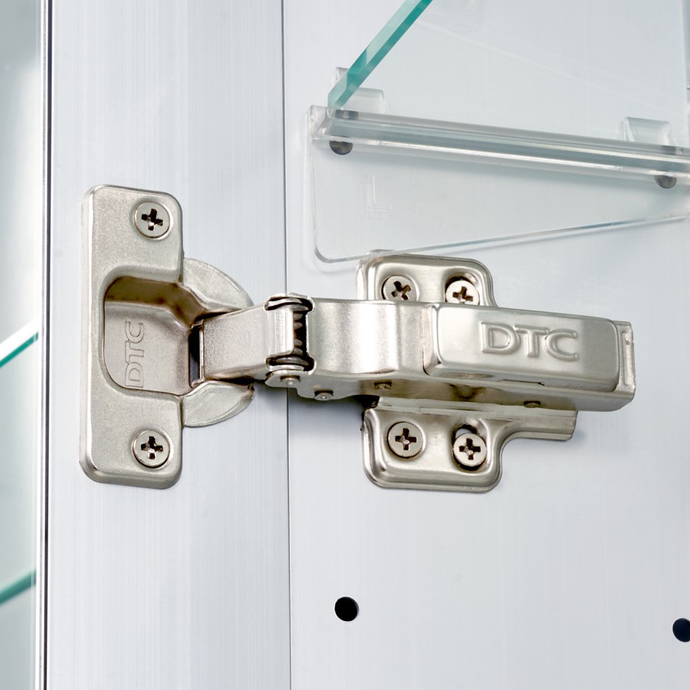 VEVOR beleuchteter Medizinschrank mit Spiegel (100 x 60 cm), 3-farbig dimmbarer LED-Badezimmerschrank mit Spiegel aus gehärtetem Glas, Memory-Funktion/2 verstellbare Regale/Steckdosen und USBs