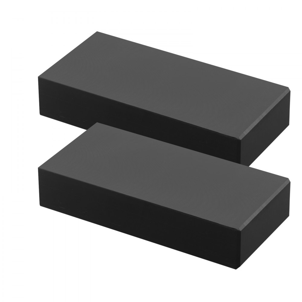 VEVOR 2er-Pack Verlängerungs-Handlaufverbinder, POM-Handlaufverschraubung für rechteckige Handlauf-Top-Kabelgeländer-System-Kits, Deck-Kabelschienensystem im Außenbereich, Mattschwarz, HT-04