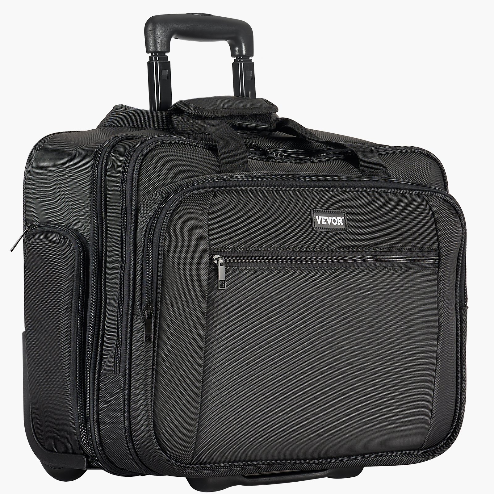 VEVOR Laptop Notebook Trolley Aktenkoffer Notebooktasche 17,3 inch / 43,9 cm Schwarz