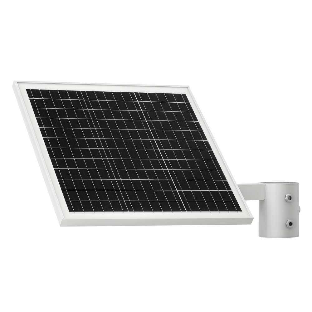 VEVOR 12V Monokristallines Solarpanel-Kit 20W, Batterieladegerät mit integriertem Controller & Masthalterung, IP65 wasserdicht für Tor, Zaun, Bauernhof, Rasen (passend für 40–80 mm Masten)