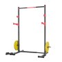 VEVOR Power Rack 445 kg Belastbar, multifunktionales Squat Rack für Heimfitnessstudio, Krafttrainingsgerät mit 6 Bandstiften & Landmine-Aufsatz & Sicherheitsstangen für Bankdrücken Kniebeugen