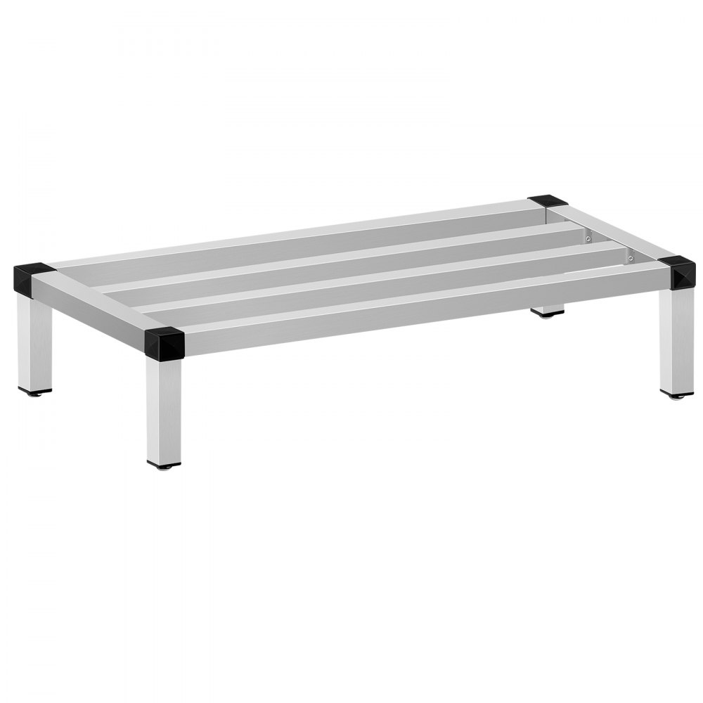 VEVOR 48'' x 14'' x 8'' Aluminium-Stauholzregal, kommerzielles Bodenregal für Lebensmittel, 1000 Pfund