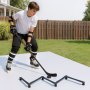 VEVOR Hockey Training Equipment, 5-Section Adjustable Hockey Stick Handling Trainer, Portable On/Off Ice Trainer, Lightweight Solid Sports Tool for Puck Control, Reaction Time, Hand-Eye Coordination