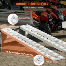 VEVOR Autorampe Aluminiumlegierung-Rampen Laderampe 2721,6kg 240x38cm 2 Stk.
