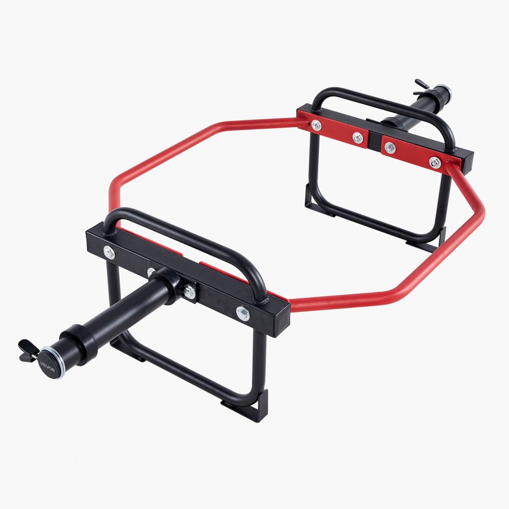 VEVOR Trap Bar Hexagon Hantelstange Langhantel 50 mm 240 kg Tragkraft, Gewichtheben und Krafttrainingsgerät, Heimfitnessstudio für Kniebeugen Kreuzheben Schulterdrücken, Rot