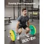 VEVOR Trap Bar Hexagon Hantelstange Langhantel 50 mm 360 kg Tragkraft, Gewichtheben und Krafttrainingsgerät, Heimfitnessstudio für Kniebeugen Kreuzheben Schulterdrücken, Silber