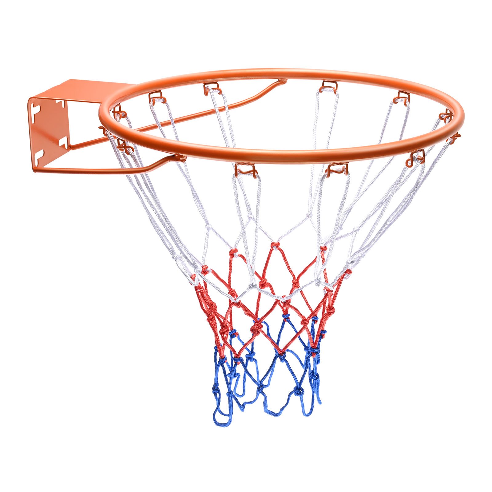 VEVOR Basketball Hoop, Hanging Ring, 483 mm, Basketball Net 577 x 483 x 110 mm, Quality and Safety Tested, Indoor & Outdoor, Universal, Sturdy Basketball Hoop, Orange