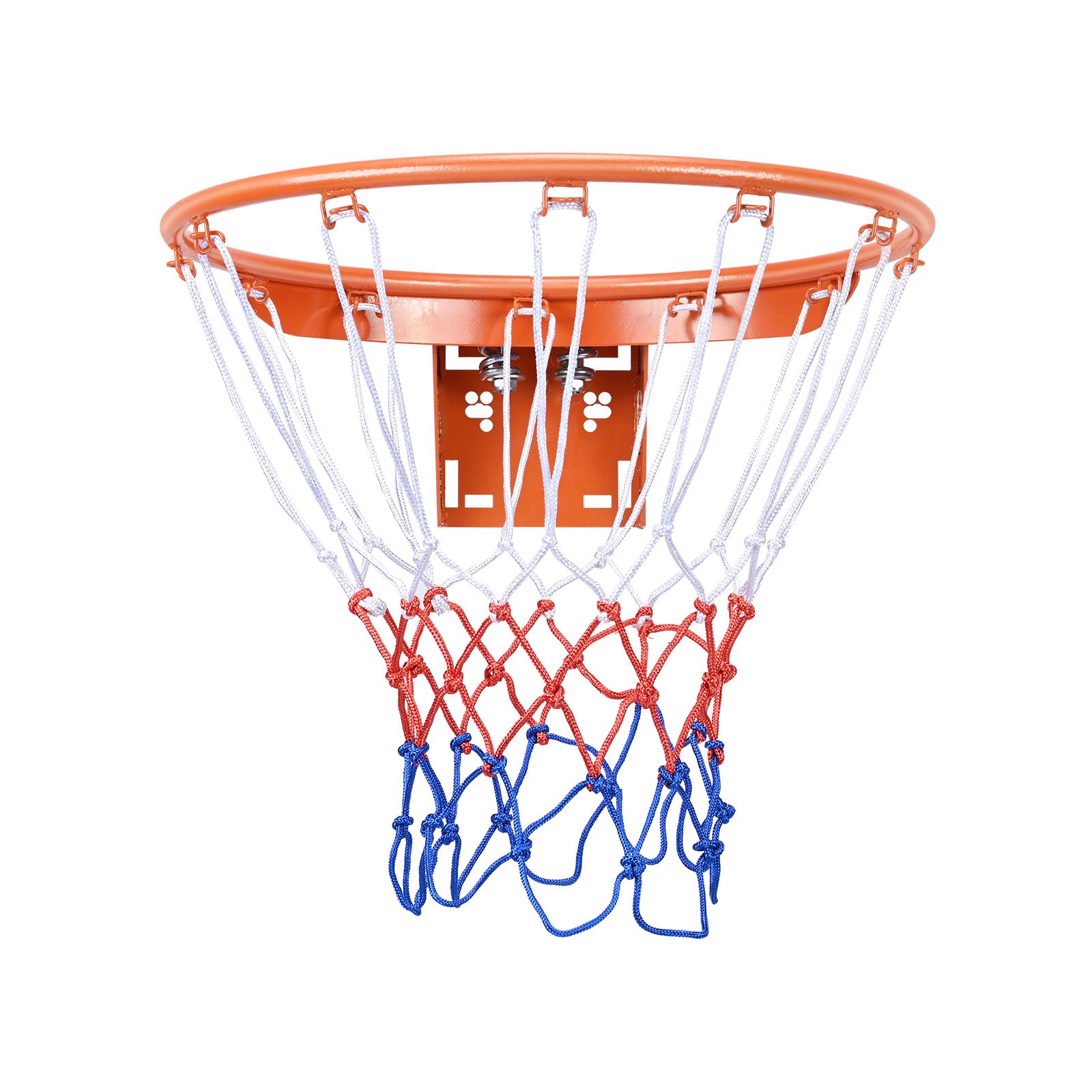 VEVOR Basketball-Felge, an der Wandtür montierter Basketballkorb, robuster Q235-Basketball-Flex-Rand-Torersatz mit Netz, Standard-18-Zoll-Hänge-Basketballkorb für den Innen- und Außenbereich für Kinder und Erwachsene