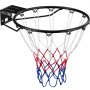 VEVOR Basketballkorb Hangring Basketballring 485 mm, Basketball Basketballring Netz 595 x 485 x 120 mm Qualität-und Sicherheitsgeprüft Indoor & Outdoor, Universal Stabiler Basketballkorb Orange