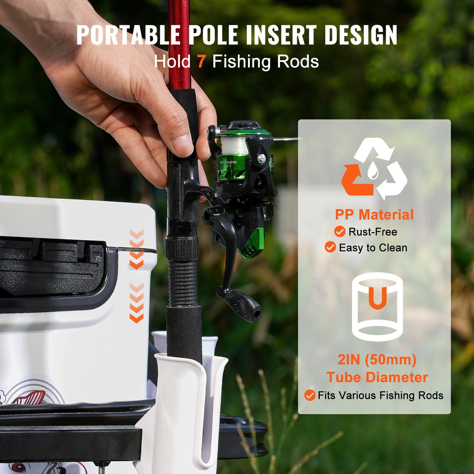 VEVOR Angelwagen Stahl Transportwagen mit 2 Gummirädern Transportkarre Angeln 1280x665x890mm Angelkarre 91kg Gewichtskapazität Angel Trolley Sackkarre Strandwagen Strandtrolley