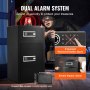 VEVOR Safe Tresor mit feuerfester Geldtasche, Doppeltüren-Safe 204 L, 2 höhenverstellbare Trennwände, digitaler Möbeltresor mit Schlüssel, Code, Safe für Geld Schmuck Wertsachen, Schwarz