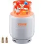 VEVOR Kältemittel-Rückgewinnungstank 13,6 kg Fassungsvermögen, Wechselstrom-Rückgewinnungstank mit ¼ bis ½ Adapter, Rückgewinnungstank HVAC für alle Kältemittel, mit Spuren von N₂