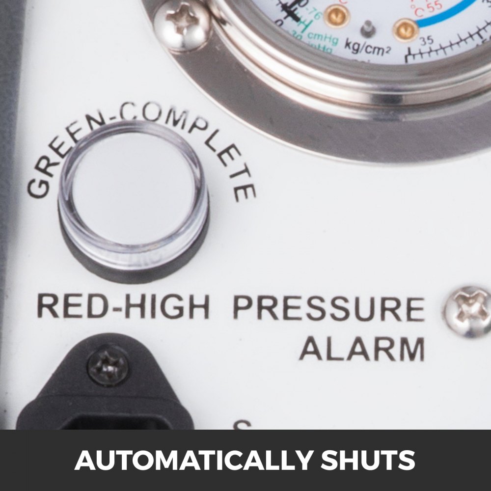 VEVOR 220V Kältemittel Absaugstation 1 / 2PS Abpumpstation 1440 U Refrigerant Recovery Machine