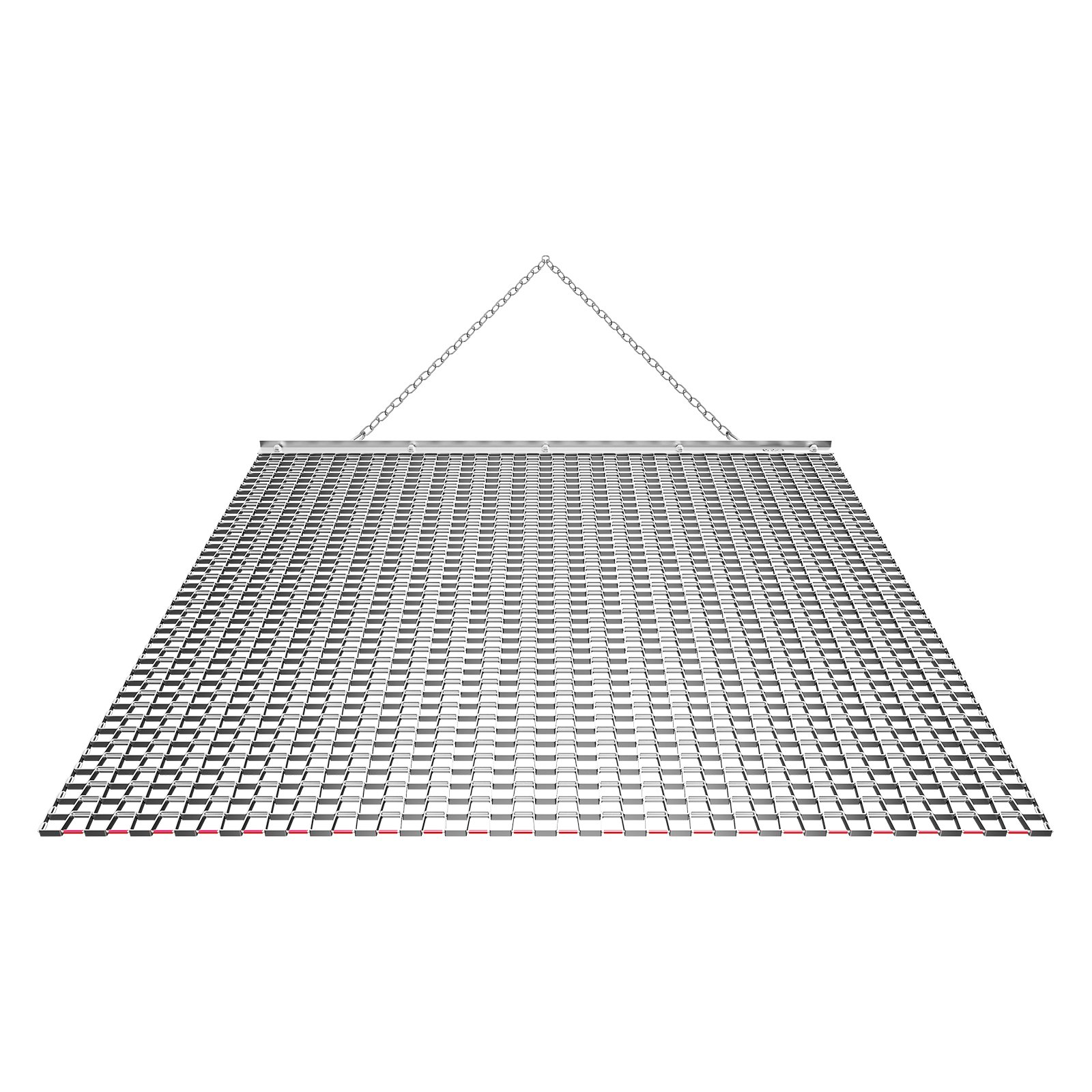 VEVOR Schleppegge, 122x122 cm, Wiesenegge, Wiesenschleppe, Feldegge aus Verzinktem Stahl mit Anhängekette, Anbaugerät für ATVs, UTVs & Traktoren zum Einebnen von Schotterwegen, Fahrspuren & Feldern