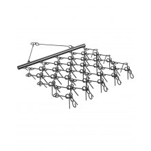 VEVOR Wiesenegge Wiesenschleppe Feldegge Schleppe ATV-Rasenrechen 178x147x11cm