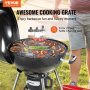 VEVOR Grillrost Feuerrost 53 cm +  29 cm (Innengrill), Eisen Feuerschalen Runder Grillrost Kettle Holzkohlegrill Zubehör Grill-Aufsatz, Camping Grillgitter Geeignet für Terrasse, Partys, Reisen, Parks