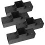 VEVOR Pfostenverbinder, 4er-Pack, T-förmige Pfostennecke für Posten mit einer Innengröße von 92 x 92 mm, 3-Wege-Pergola-Halterungen, Pavillon-Halterungssatz mit Schrauben